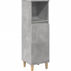 Vidaxl Armoire de salle de bain gris béton 30x30x100 cm