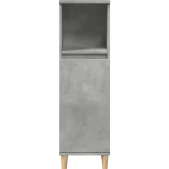 Vidaxl Armoire de salle de bain gris béton 30x30x100 cm