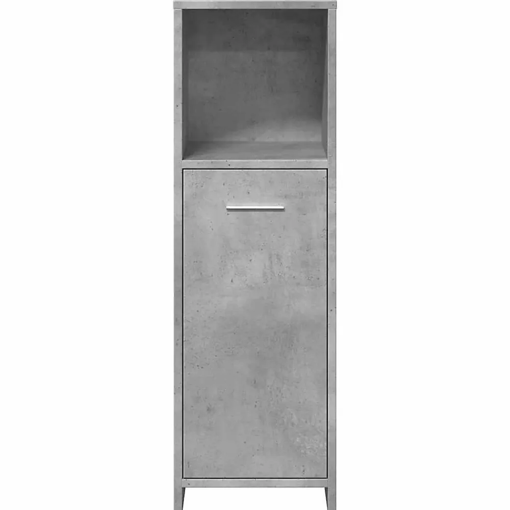 Meuble Wc|Vidaxl Armoire de salle de bain Gris béton 30x30x95 cm Aggloméré
