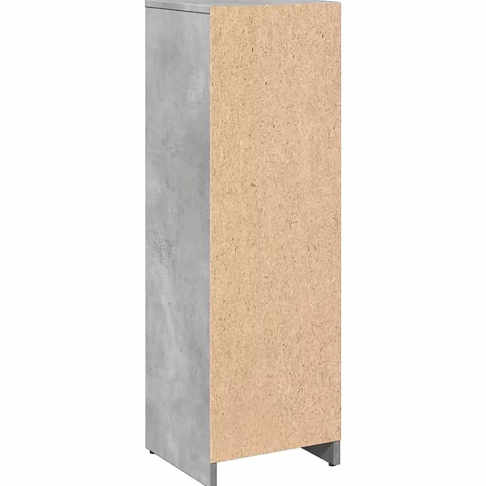 Meuble Wc|Vidaxl Armoire de salle de bain Gris béton 30x30x95 cm Aggloméré