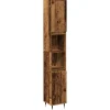 Meuble Wc|Vidaxl Armoire de salle de bain vieux bois 30x30x190cm bois ingénierie