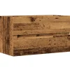 Meuble Wc|Vidaxl Armoire de salle de bain suspendue vieux bois bois d'ingénierie
