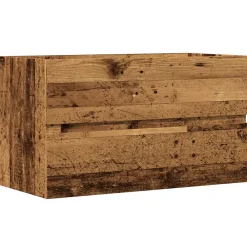 Meuble Wc|Vidaxl Armoire de salle de bain suspendue vieux bois bois d'ingénierie
