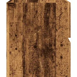 Meuble Wc|Vidaxl Armoire de salle de bain suspendue vieux bois bois d'ingénierie