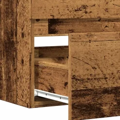 Meuble Wc|Vidaxl Armoire de salle de bain suspendue vieux bois bois d'ingénierie
