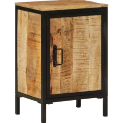 Vidaxl Armoire de salle de bain 40x30x60cm bois massif manguier et fer