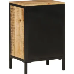 Vidaxl Armoire de salle de bain 40x30x60cm bois massif manguier et fer