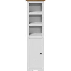Vidaxl Armoire de salle de bain BODO blanc et marron 44x30x160 cm