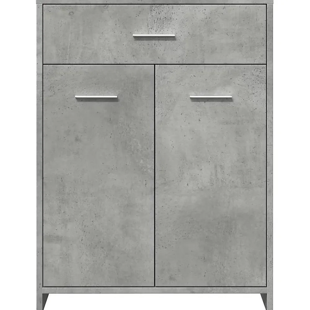 Meuble Wc|Vidaxl Armoire de salle de bain Gris béton 60x33x80 cm Aggloméré