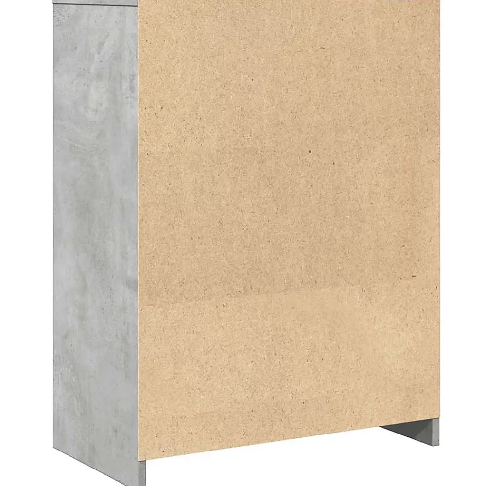 Meuble Wc|Vidaxl Armoire de salle de bain Gris béton 60x33x80 cm Aggloméré