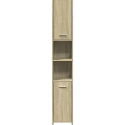 Vidaxl Armoire de salle de bain Chêne sonoma 30x30x183,5 cm Aggloméré