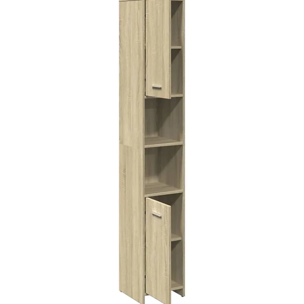 Vidaxl Armoire de salle de bain Chêne sonoma 30x30x183,5 cm Aggloméré