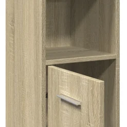 Vidaxl Armoire de salle de bain Chêne sonoma 30x30x183,5 cm Aggloméré