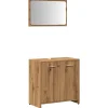 Vidaxl Armoire de salle de bain avec miroir chêne artisanal