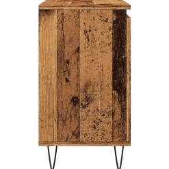 Meuble Wc|Vidaxl Armoire de salle de bain vieux bois 58x33x60 cm bois ingénierie