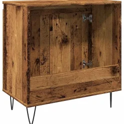 Meuble Wc|Vidaxl Armoire de salle de bain vieux bois 58x33x60 cm bois ingénierie