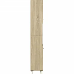 Meuble Wc|Vidaxl Armoire de salle de bain chêne sonoma 30,5x30x179 cm