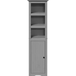 Meuble Wc|Vidaxl Armoire de salle de bain BODO gris 44x30x160 cm