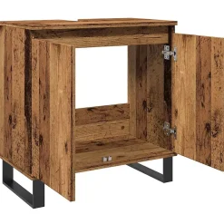 Vidaxl Armoire de salle de bain vieux bois 58x33x60 cm bois ingénierie