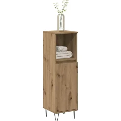 Vidaxl Armoire de salle de bain chêne artisanal 30x30x100 cm