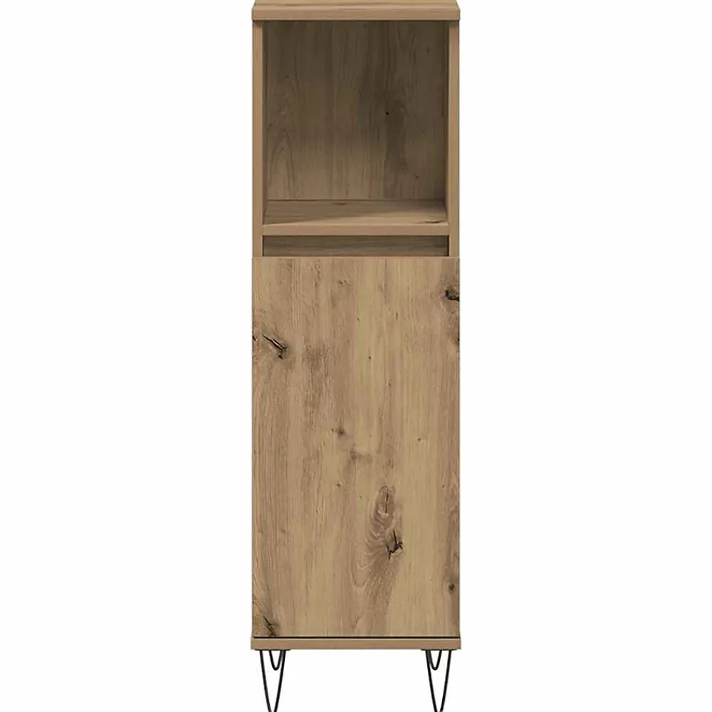 Vidaxl Armoire de salle de bain chêne artisanal 30x30x100 cm