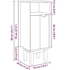 Meuble Wc|Vidaxl Armoire de salle de bain 