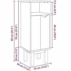 Meuble Wc|Vidaxl Armoire de salle de bain 