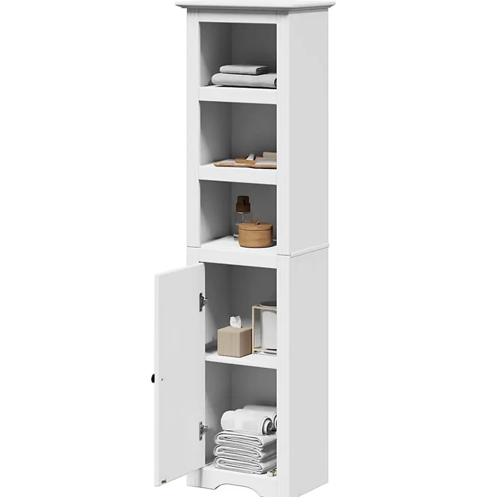 Meuble Wc|Vidaxl Armoire de salle de bain BODO blanc 44x30x160 cm