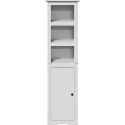 Meuble Wc|Vidaxl Armoire de salle de bain BODO blanc 44x30x160 cm