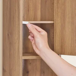 Colonne De Salle De Bains|Sobuy Armoire de Salle de Bain Étroite avec Tiroir et Étagères Réglables en Bois
