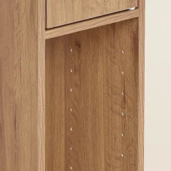 Colonne De Salle De Bains|Sobuy Armoire de Salle de Bain Étroite avec Tiroir et Étagères Réglables en Bois
