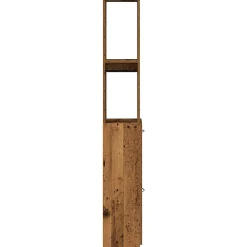 Meuble Wc|Vidaxl Armoire de salle de bain vieux bois 25x25x170cm bois ingénierie