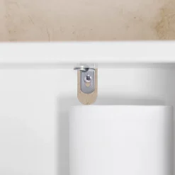 Armoire De Salle De Bains|Sobuy Armoire de Salle de Bain Sac à Linge, Portes, 2 Paniers à Linge, BZR150-W,