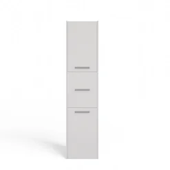 3xE Living Armoire de salle de bain, blanc mat, 170 x 40 x 30 cm