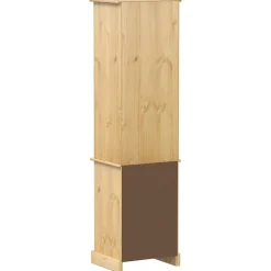 Meuble Wc|Vidaxl Armoire de salle de bain Corona 50x40x185 cm bois de pin massif