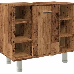 Meuble Wc|Vidaxl Armoire de salle de bain vieux bois 60x32x53,5 cm