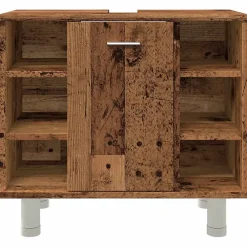Meuble Wc|Vidaxl Armoire de salle de bain vieux bois 60x32x53,5 cm