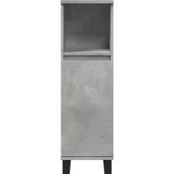 Meuble Wc|Vidaxl Armoire de salle de bain gris béton 30x30x100 cm