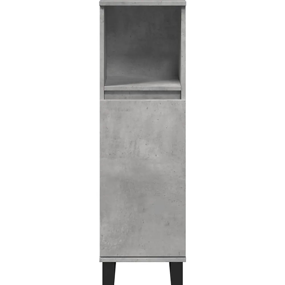 Meuble Wc|Vidaxl Armoire de salle de bain gris béton 30x30x100 cm
