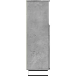 Meuble Wc|Vidaxl Armoire de salle de bain gris béton 30x30x100 cm