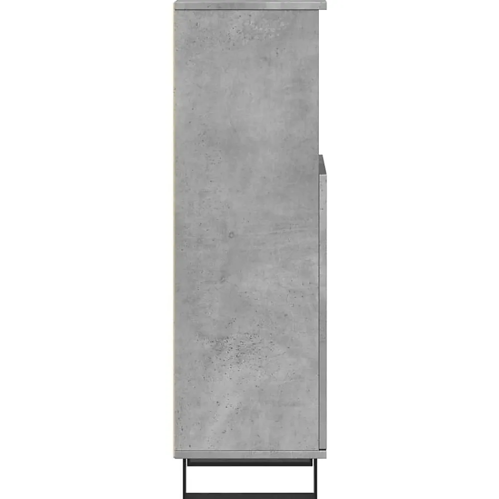 Meuble Wc|Vidaxl Armoire de salle de bain gris béton 30x30x100 cm