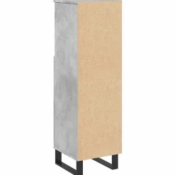 Meuble Wc|Vidaxl Armoire de salle de bain gris béton 30x30x100 cm