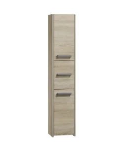 3xE Living Armoire de salle de bain, chêne sonoma, 170 x 30 x 30 cm