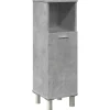 Vidaxl Armoire de salle de bain Gris béton 30x30x95 cm Aggloméré