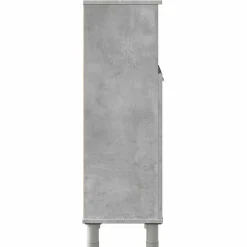 Vidaxl Armoire de salle de bain Gris béton 30x30x95 cm Aggloméré