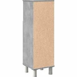 Vidaxl Armoire de salle de bain Gris béton 30x30x95 cm Aggloméré