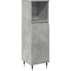 Meuble Wc|Vidaxl Armoire de salle de bain gris béton 30x30x100 cm