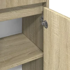Meuble Wc|Vidaxl Armoire de salle de bain Chêne sonoma 30x30x95 cm Aggloméré