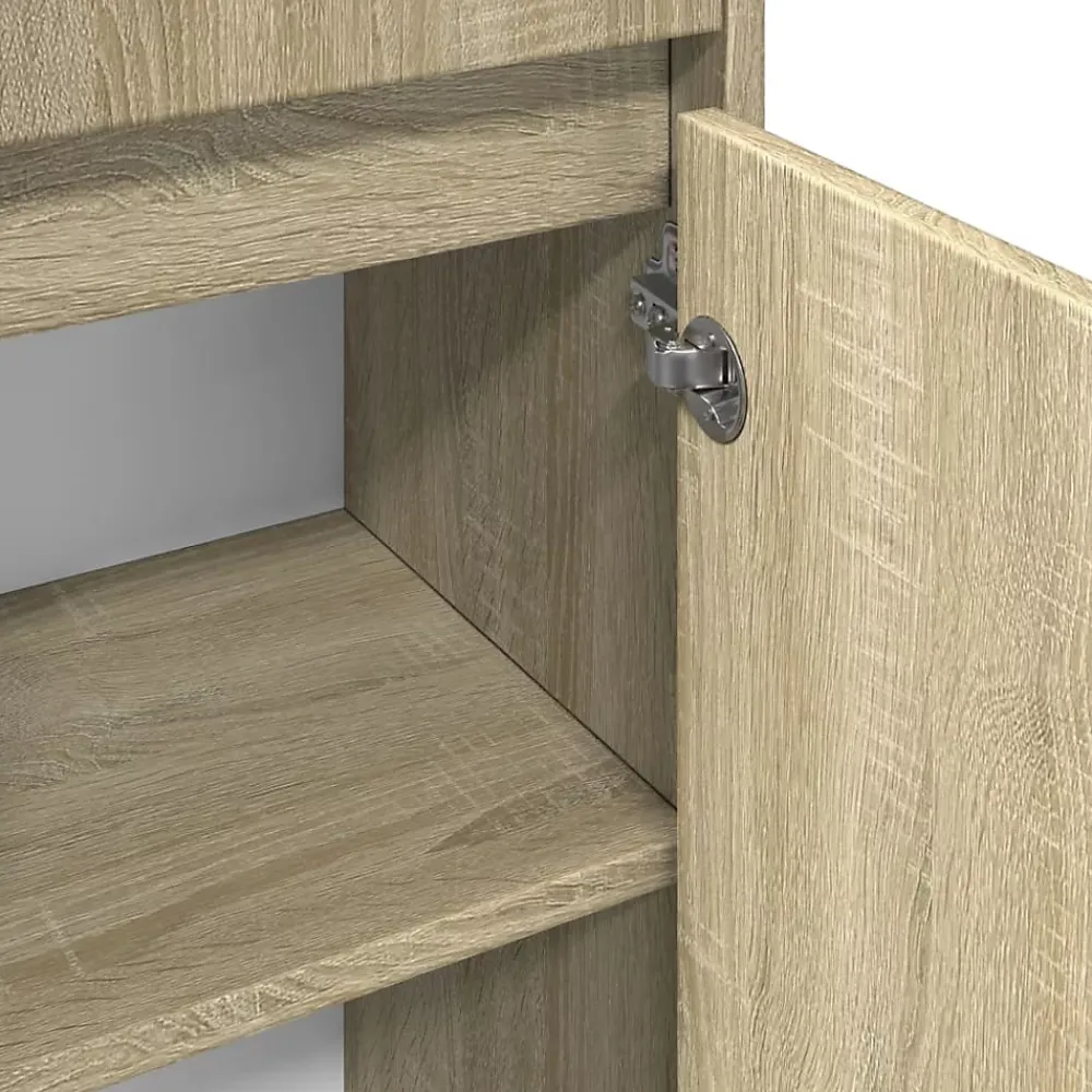 Meuble Wc|Vidaxl Armoire de salle de bain Chêne sonoma 30x30x95 cm Aggloméré