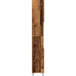 Vidaxl Armoire de salle de bain vieux bois 30x30x190cm bois ingénierie